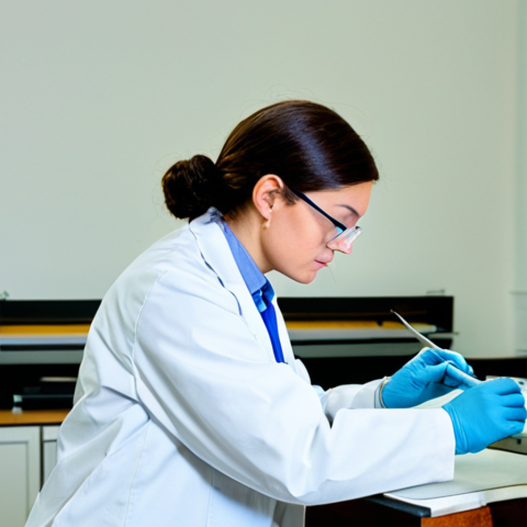 Analytical Conservator at Work**

"A professional analytical conservator in a fully clothed lab coat, meticulously examining a historical painting with scientific instruments like XRF, appropriate attire, safe for work, perfect anatomy, natural proportions, professional, clean laboratory setting, well-lit, focused expression, tools visible, high quality, modest clothing."

**