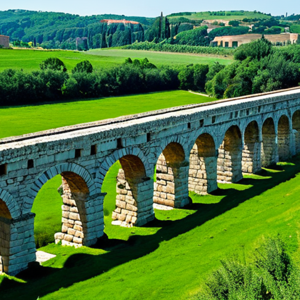 문화재수리학과 커리큘럼 분석 - Roman Aqueduct Preservation**

"Ancient Roman aqueduct, Aqua Claudia, well-preserved section, runnin...